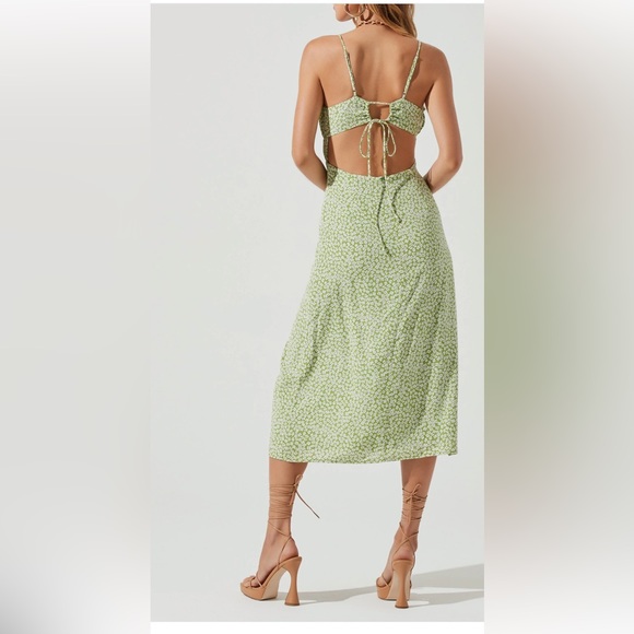 ASTR The Label Avalee Disty Floral Midi Dress NWT - Picture 2 of 8